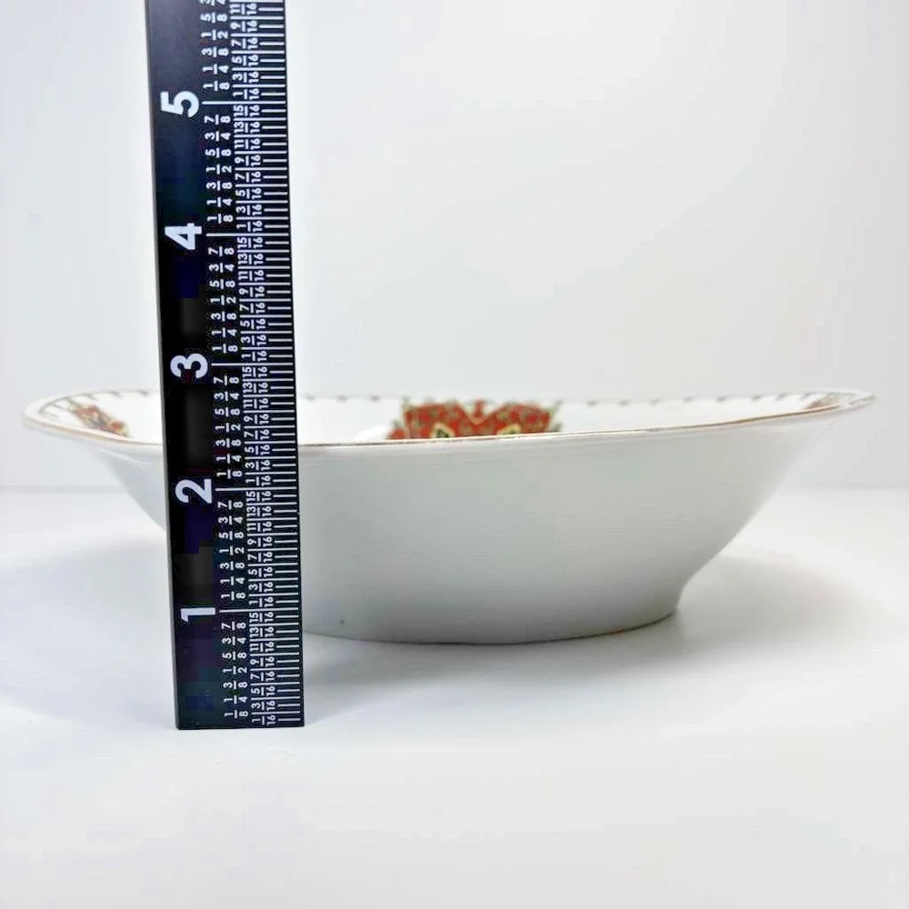 Antique C Tielsch Altwasser Germany Porcelain Oval Serving Bowl Moorish 1909
